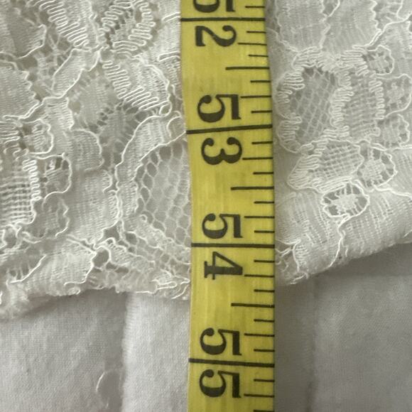 ZACK Dress Womens UK 6 US 2 White Lace Maxi Feminine Romantic Beach Wedding - Picture 12 of 12